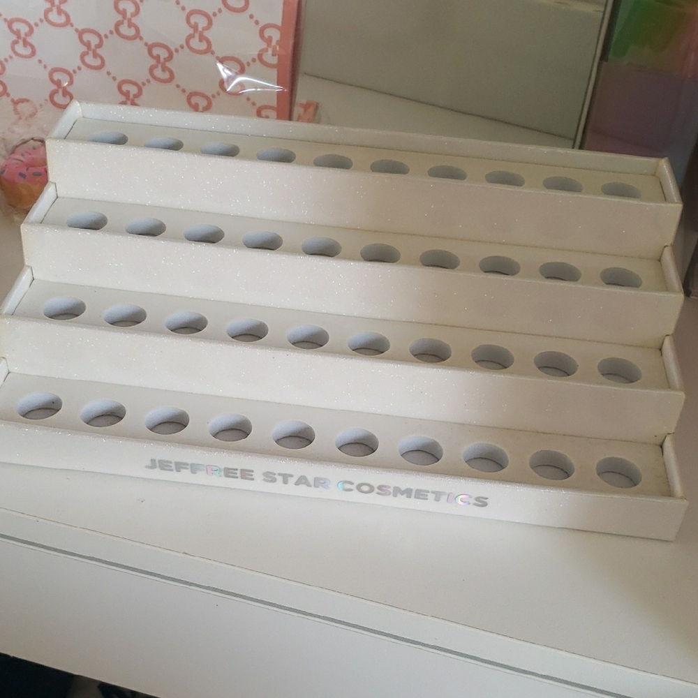 Jeffree Star Glitter White Makeup Organizer